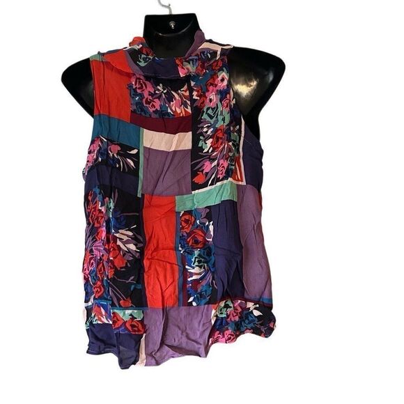 Maeve by Anthropologie floral ruffle multicolored blouse top women’s S - Picture 6 of 7